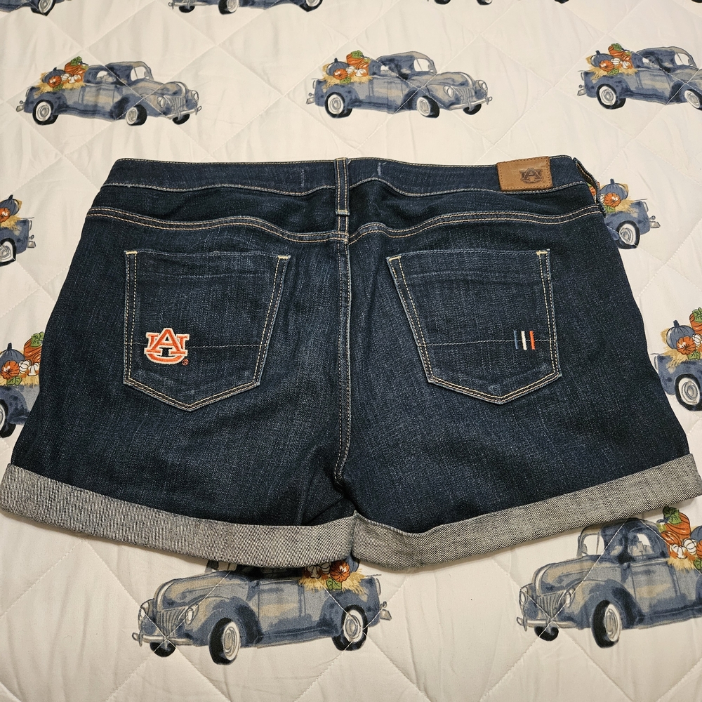 AUBURN TIGERS Denim Shorts 12 Collegiate South Game Day Orange Blue